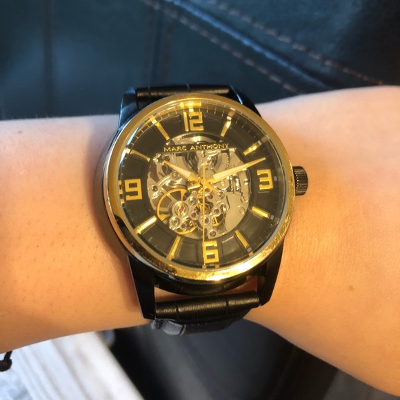 Marc Anthony Men Baldwyn Automatic Skeleton Watch - Picture 4 of 6